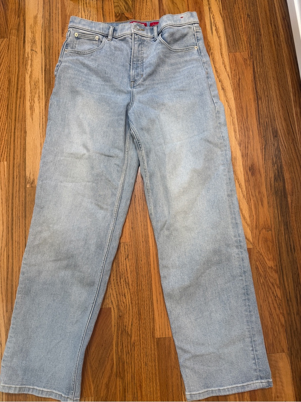 SPANX Light Blue Wide Leg Jeans